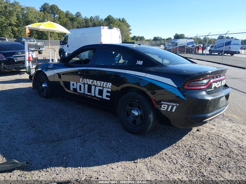 Vin: 2c3cdxat7ph580280, lot: 46770970, dodge charger police rwd 20233