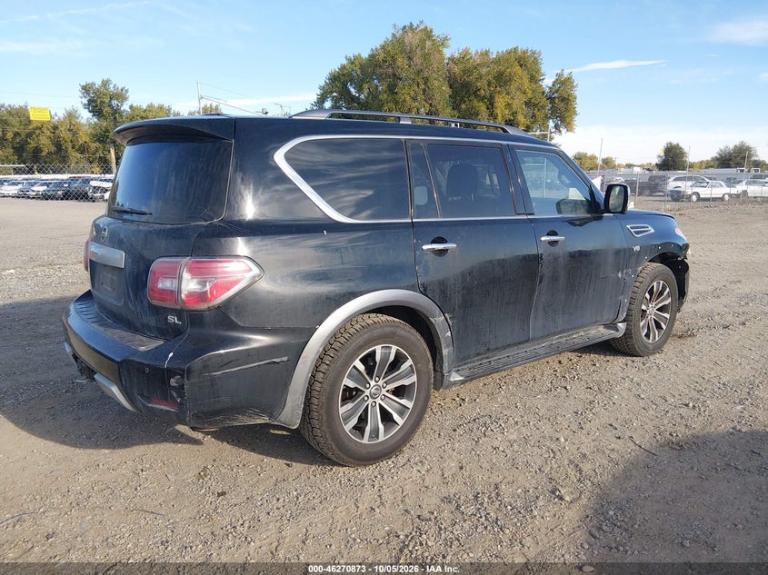 Vin: jn8ay2ncxjx502376, lot: 46770990, nissan armada sl 20184