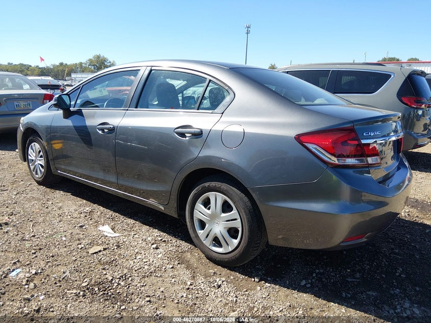 Vin: 19xfb2f50de088841, lot: 46771004, honda civic lx 20133
