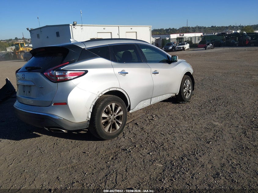 Vin: 5n1az2mgxgn162806, lot: 46771049, nissan murano sv 20164