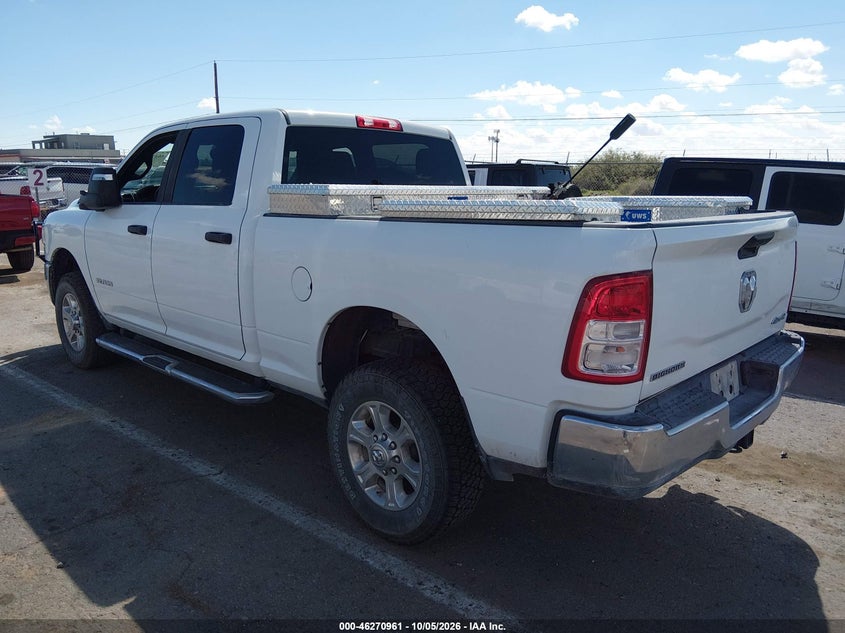 Vin: 3c6ur5dj2rg373791, lot: 46771078, ram 2500 big horn  4x4 6'4 box 20243
