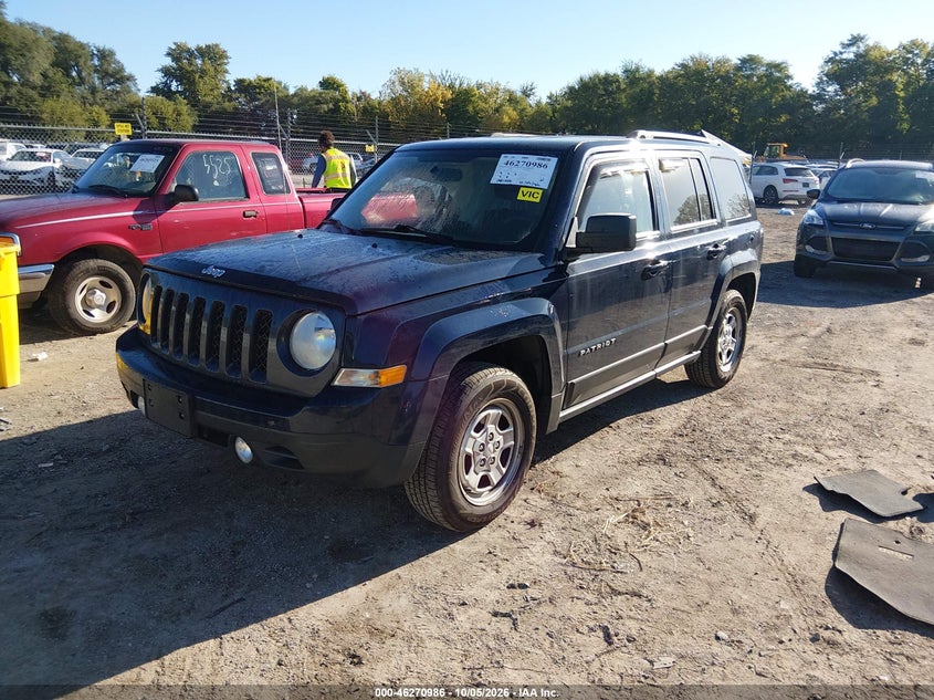 Vin: 1c4njpba0fd124059, lot: 46771104, jeep patriot sport 20152