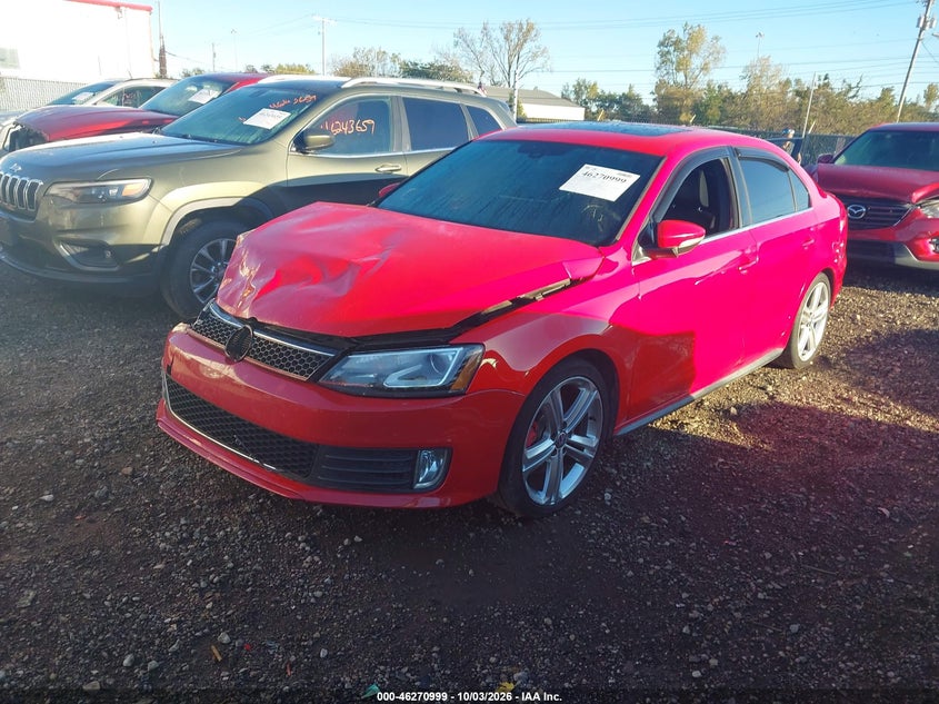 2015 Volkswagen Jetta 2.0T Gli Sel, Удар спереди, IAAI, VIN 3VW5T7AJXFM301567 — фото 2