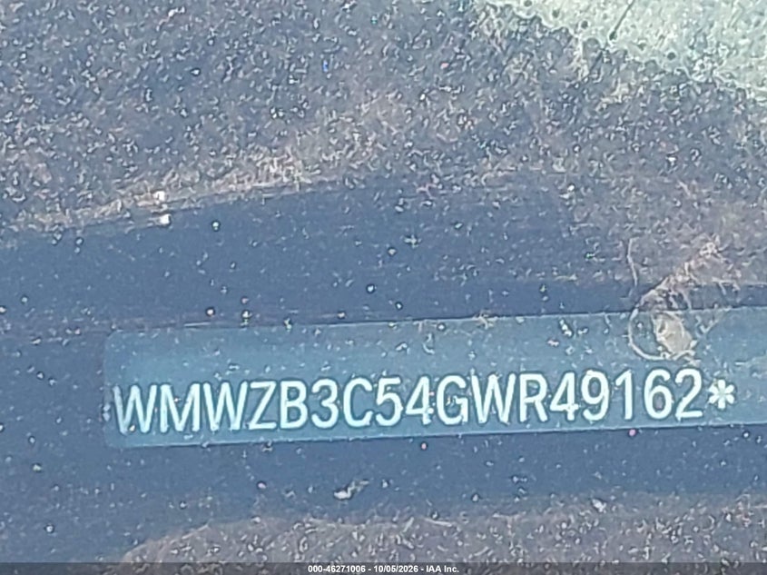 MINI COUNTRYMAN 2016 VIN WMWZB3C54GWR49162