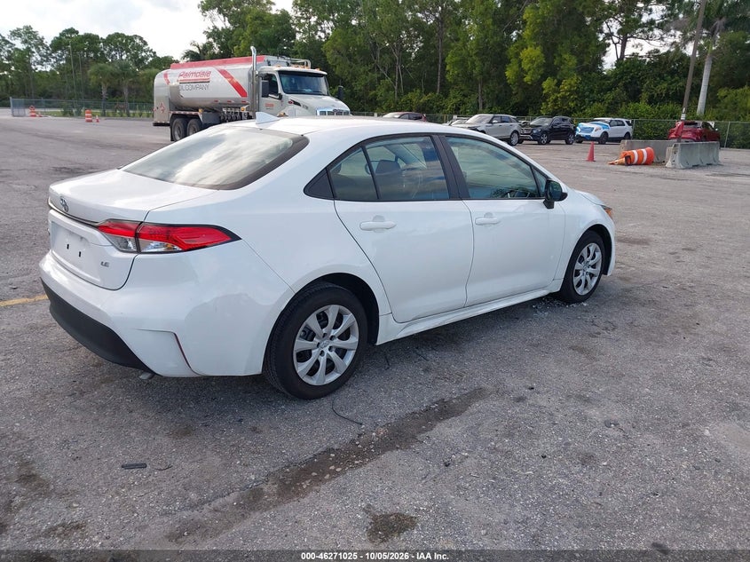Vin: 5yfb4mde6rp202791, lot: 46771142, toyota corolla le 20244