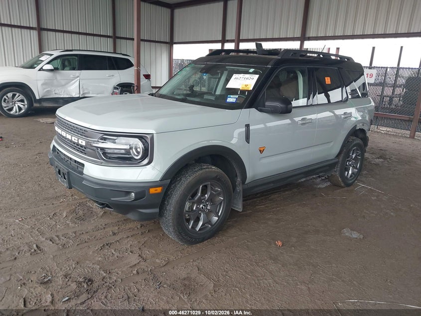Vin: 3fmcr9d94prd94754, lot: 46771146, ford bronco sport badlands 20232