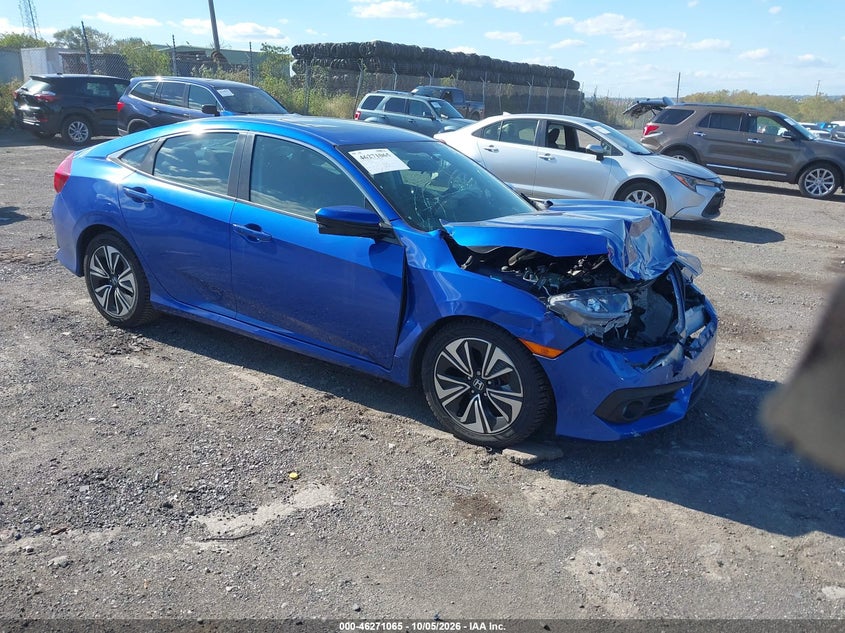 2017 Honda Civic Ex-T, Front, IAAI, VIN 2HGFC1F36HH640697