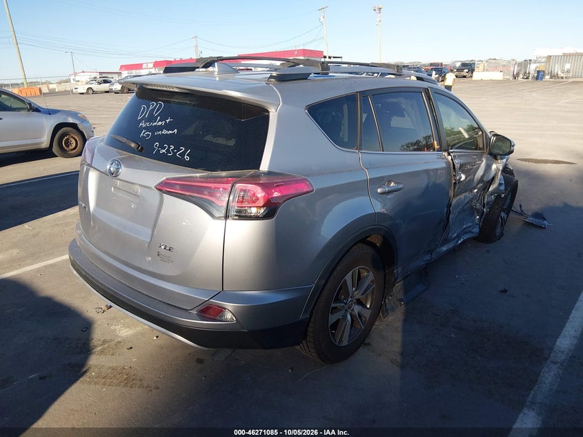 Vin: jtmwfrevxjd120772, lot: 46771202, toyota rav4 xle 20184