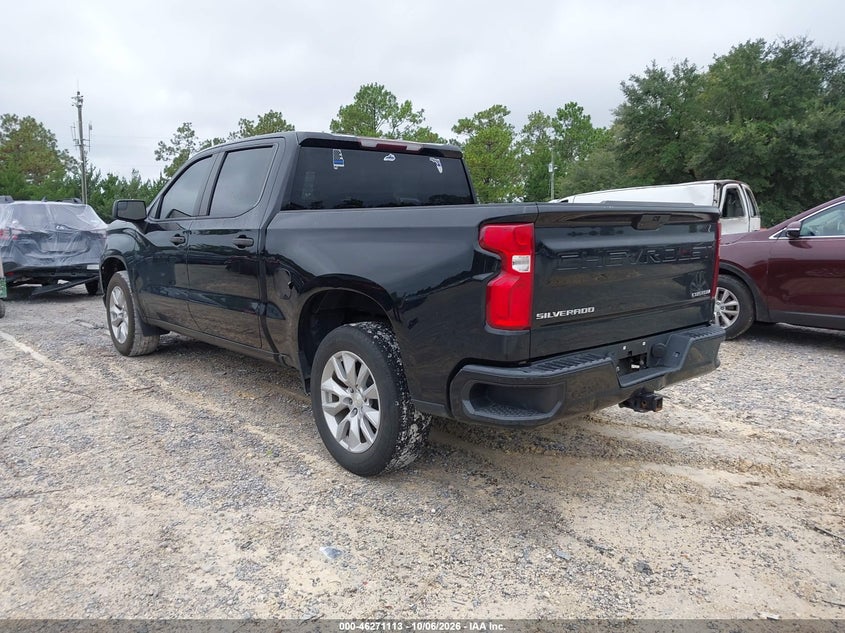 Vin: 3gcpwbekxmg384146, lot: 46771230, chevrolet silverado 1500 2wd  short bed custom 20213