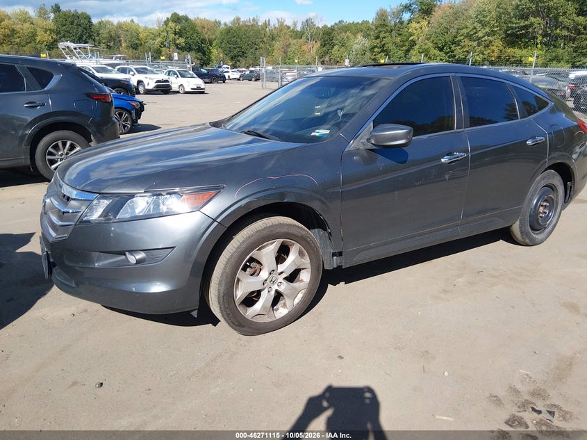 2010 Honda Accord Crosstour Ex-L, Front & Rear, IAAI, VIN 5J6TF2H53AL006263 — photo 2
