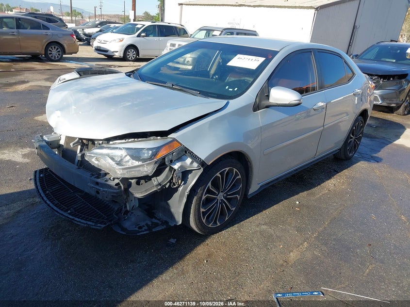 Vin: 2t1burhe6fc293614, lot: 46771256, toyota corolla s plus 20152