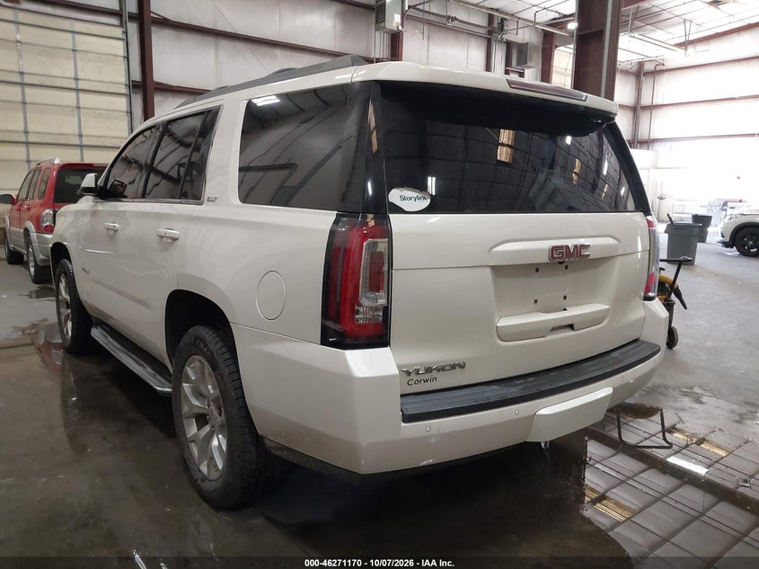 Vin: 1gks2bkc7fr570494, lot: 46771287, gmc yukon slt 20153