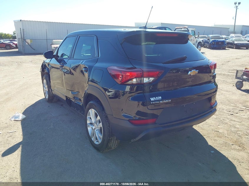 Vin: kl79mms20pb182649, lot: 46771295, chevrolet trailblazer fwd ls 20233