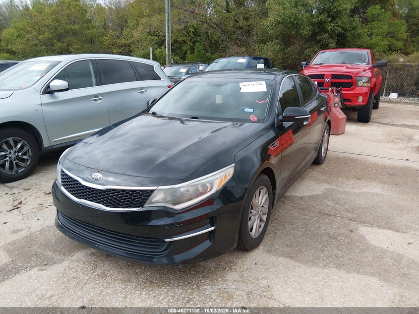 Vin: 5xxgt4l3xjg235329, lot: 46771305, kia optima lx 20182