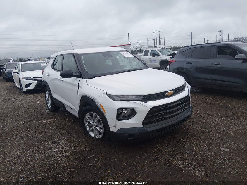 Vin: kl79mms21mb127266, lot: 46771325, chevrolet trailblazer fwd ls 20211