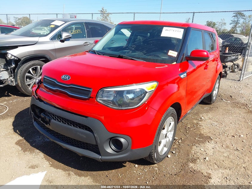 Vin: kndjn2a23k7021680, lot: 46771350, kia soul 20192