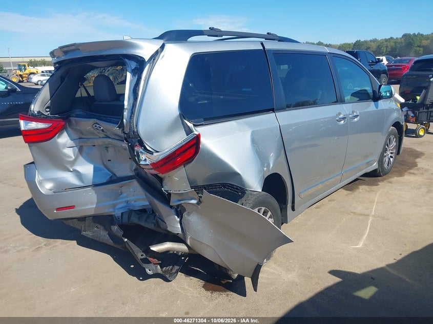 Vin: 5tdyz3dc7ks991860, lot: 46771421, toyota sienna xle premium 8 passenger 20194