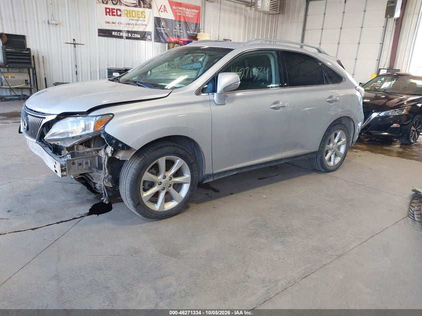 2010 Lexus RX, Front End, IAAI, VIN 2T2ZK1BA9AC029691 — photo 2