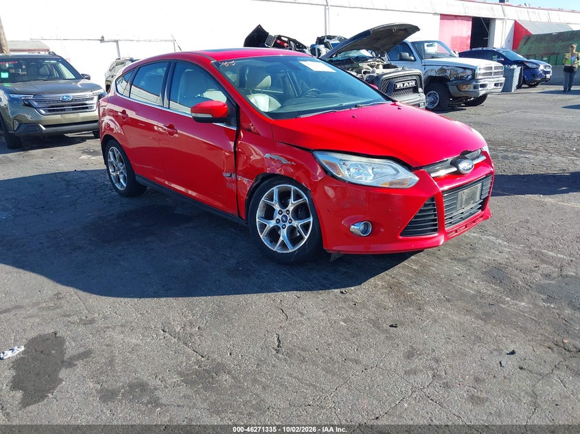 Vin: 1fahp3m22cl410674, lot: 46771452, ford focus sel 20121