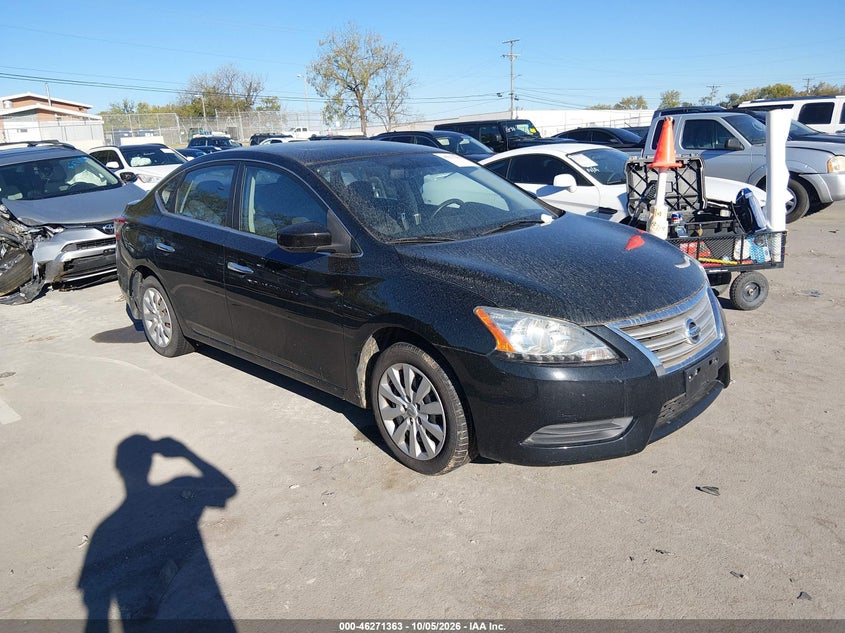 Vin: 3n1ab7ap7dl615210, lot: 46771480, nissan sentra sv 20131