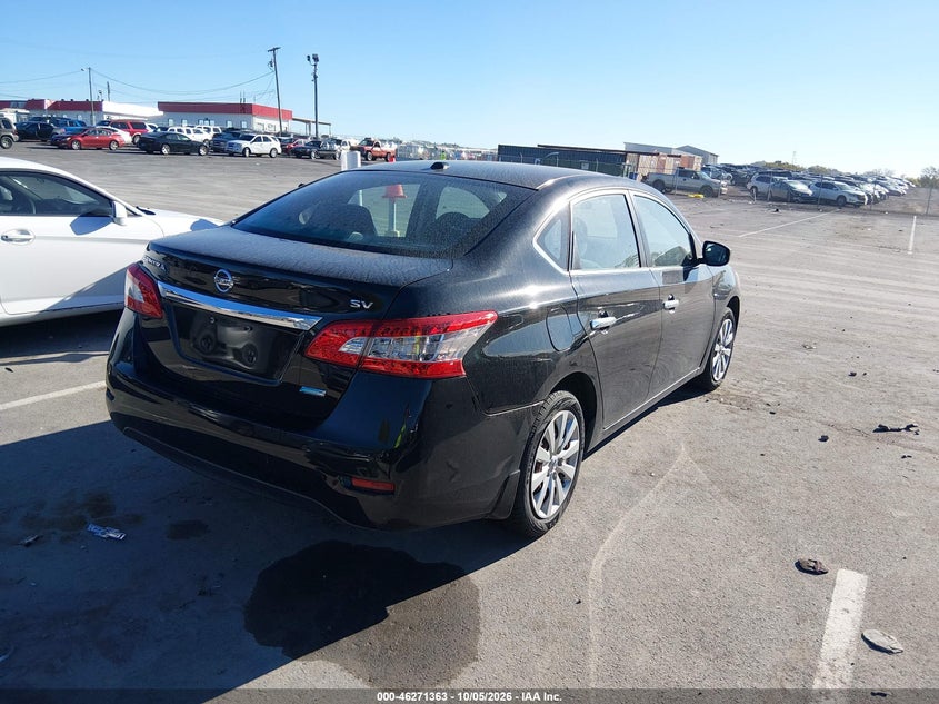 Vin: 3n1ab7ap7dl615210, lot: 46771480, nissan sentra sv 20134