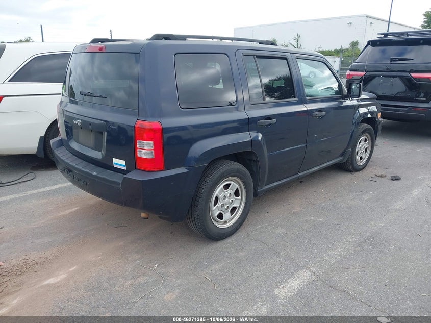 Vin: 1j4nt1ga2ad647506, lot: 46771502, jeep patriot sport 20104