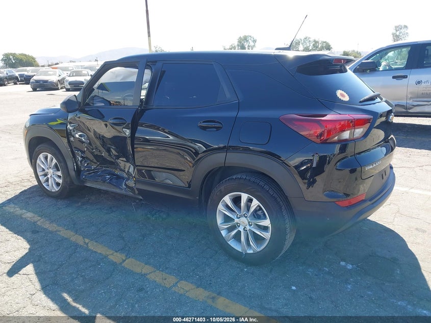 Vin: kl79mms29pb173898, lot: 46771520, chevrolet trailblazer fwd ls 20233