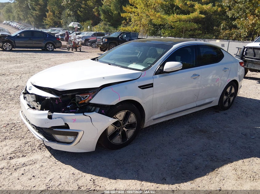 Vin: knagm4adxc5035693, lot: 46771537, kia optima hybrid ex 20122