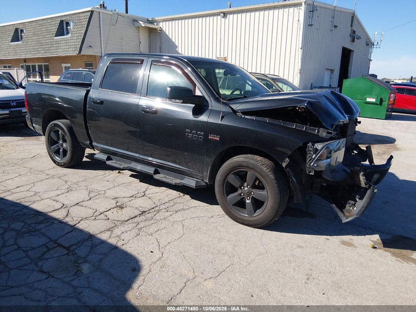 Vin: 1c6rr7lt5js163686, lot: 46771597, ram 1500 big horn  4x4 5'7 box 20181