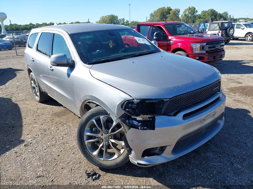 Vin: 1c4rdjdg7kc651944, lot: 46771609, dodge durango gt plus awd 2019 img_1