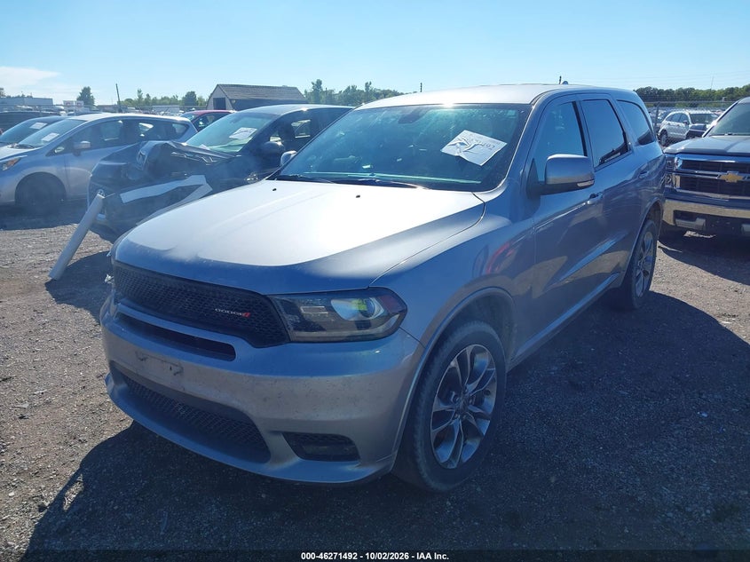 Vin: 1c4rdjdg7kc651944, lot: 46771609, dodge durango gt plus awd 20192