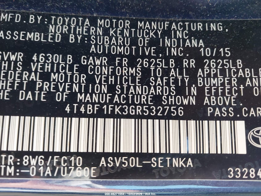TOYOTA CAMRY - zdjęcie 9