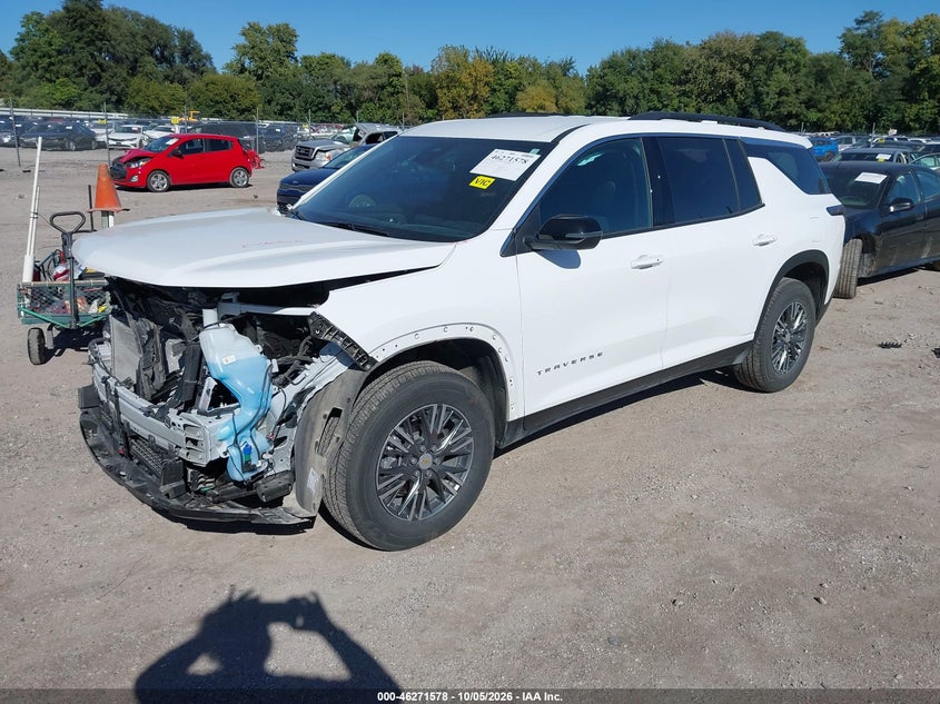 2025 Chevrolet Traverse Awd Lt, Front End, IAAI, VIN 1GNEVGRS7SJ278760 — photo 2