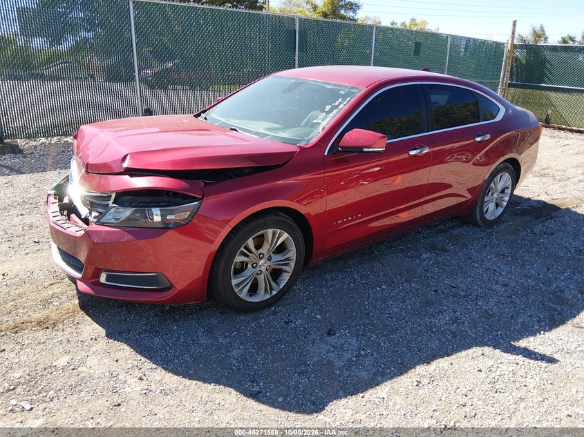 2015 Chevrolet Impala 1Lt, Удар спереди, IAAI, VIN 2G1115SL7F9173432 — фото 2