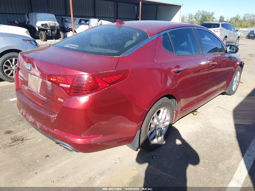 Vin: 5xxgm4a78dg128142, lot: 46771721, kia optima lx 20134