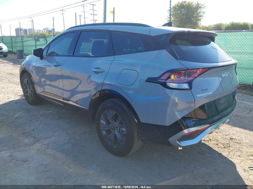 Vin: 5xyk43df9rg222122, lot: 46771752, kia sportage sx 20243