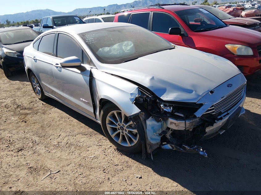Vin: 3fa6p0lu6hr387918, lot: 46771758, ford fusion hybrid se 20171