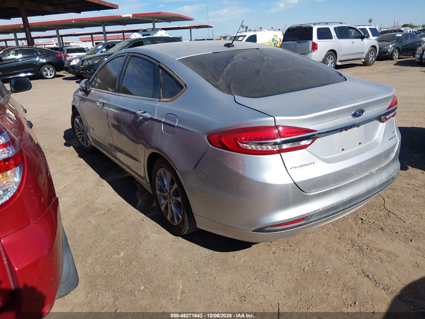 Vin: 3fa6p0lu6hr387918, lot: 46771758, ford fusion hybrid se 20173