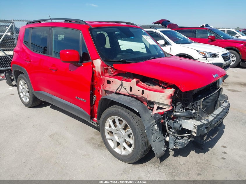 Vin: zacnjabb4kpk75758, lot: 46771768, jeep renegade latitude fwd 20191