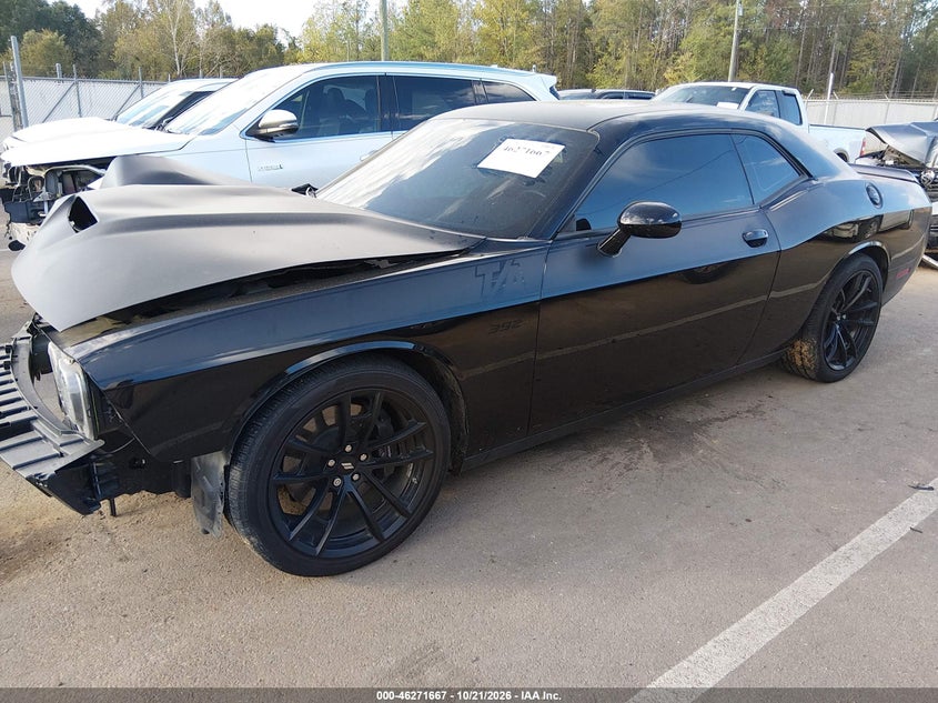Vin: 2c3cdzfj0nh168489, lot: 46771784, dodge challenger r/t scat pack 20222