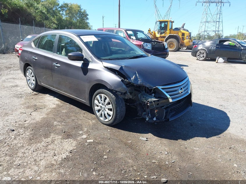 Vin: 3n1ab7ap9dl741830, lot: 46771830, nissan sentra sv 20131
