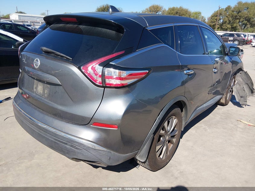 Vin: 5n1az2mg1hn153882, lot: 46771833, nissan murano s 20174