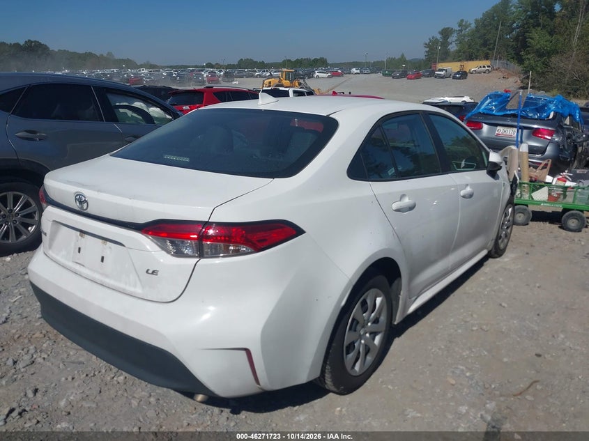 Vin: 5yfb4mde3rp127581, lot: 46771840, toyota corolla le 20244