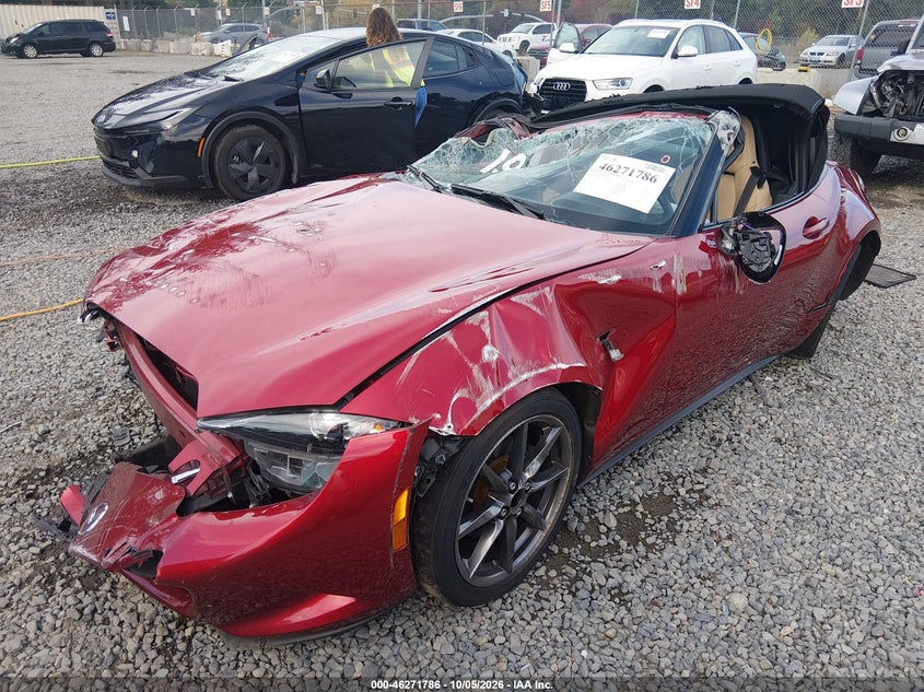 Vin: jm1ndad7xk0306293, lot: 46771904, mazda mx-5 miata grand touring 20192
