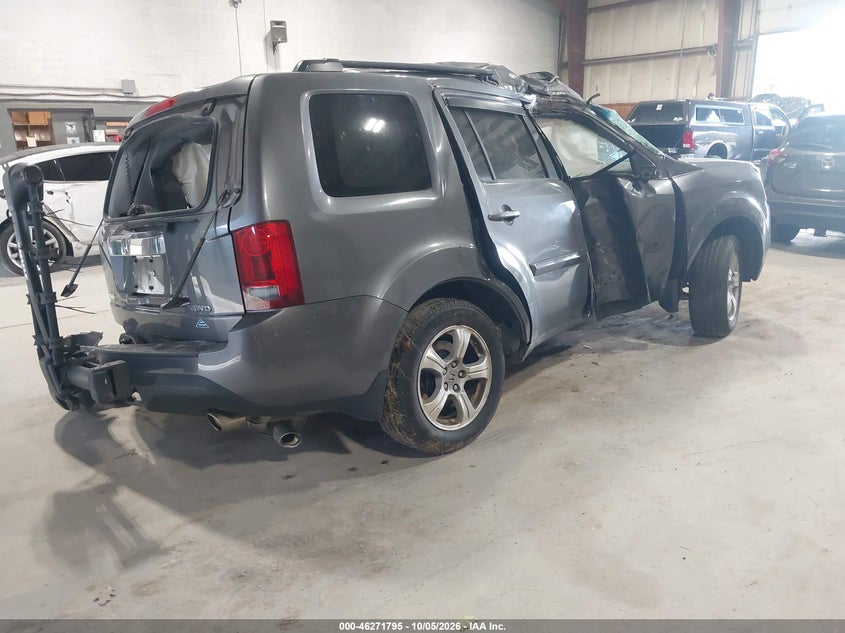 Vin: 5fnyf4h51eb019450, lot: 46771912, honda pilot ex-l 20144