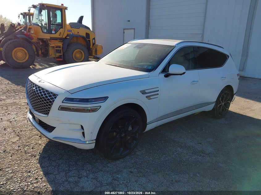 Vin: kmuhcesc5nu093755, lot: 46771920, genesis gv80 3.5t awd prestige signature 20222