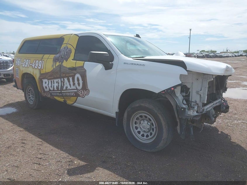 Vin: 3gcnwaeh6kg262919, lot: 46771966, chevrolet silverado 1500 work truck 2019 img_1