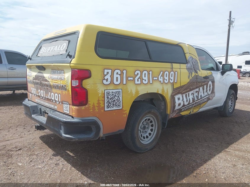 Vin: 3gcnwaeh6kg262919, lot: 46771966, chevrolet silverado 1500 work truck 20194