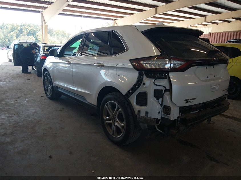 Vin: 2fmpk3k8xhbc58481, lot: 46772000, ford edge titanium 20173