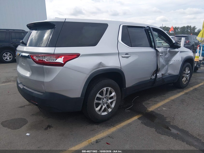 Vin: 1gnerfkw7kj220319, lot: 46772019, chevrolet traverse ls 20194